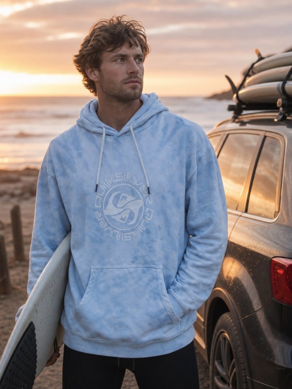 Quiksilver Salty Tie-Dye Hoodie Sweatshirt
